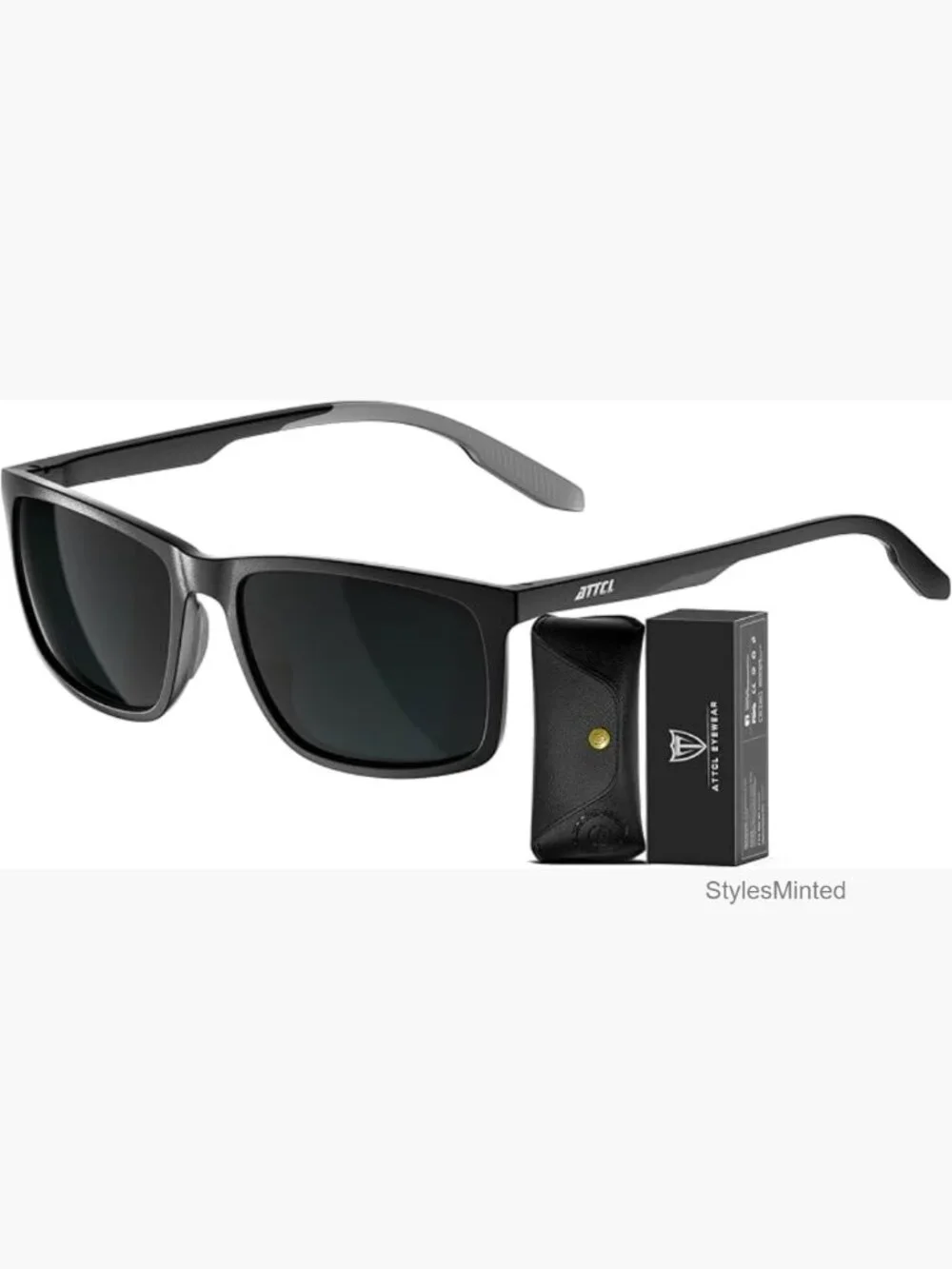 Men's Polarized Sunglasses UV400 Protection TR90 Frame Square